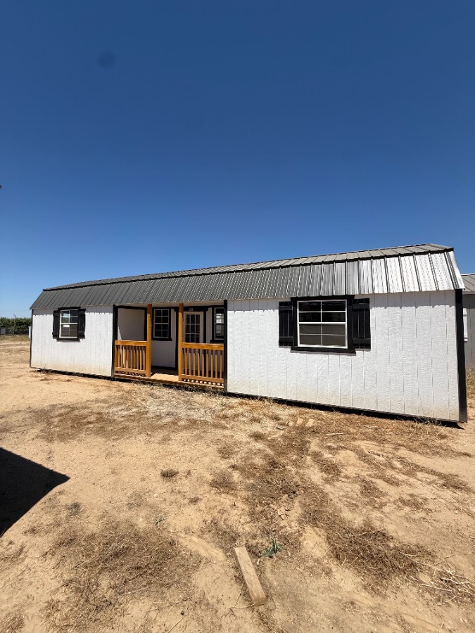 12X40 Lofted Center Porch Barn